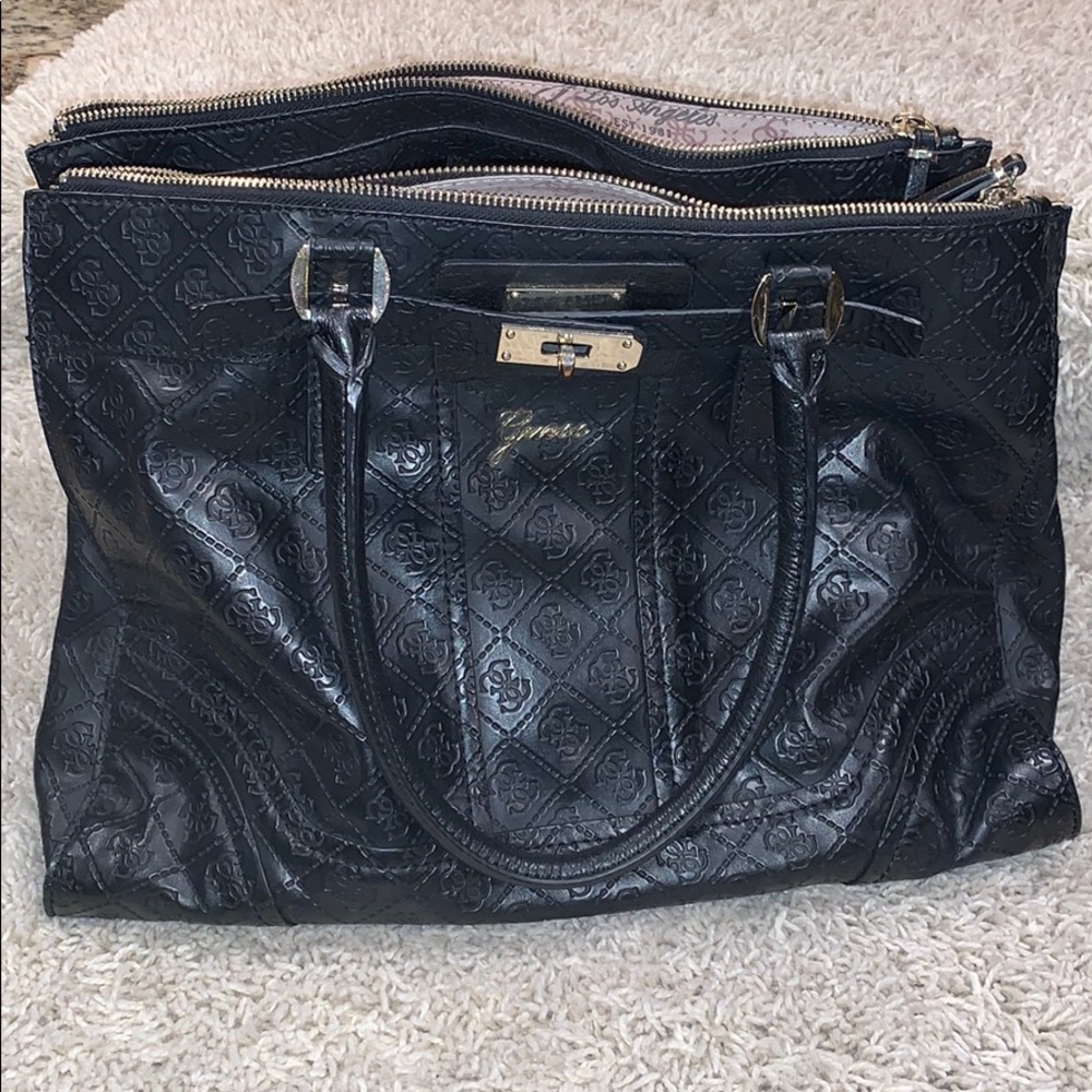 Guess Black Tote Bag